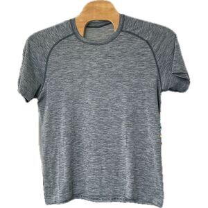 Lululemon Metal Vent Tech Shirt Short Sleeve‎ Heathered Blue Men's XL